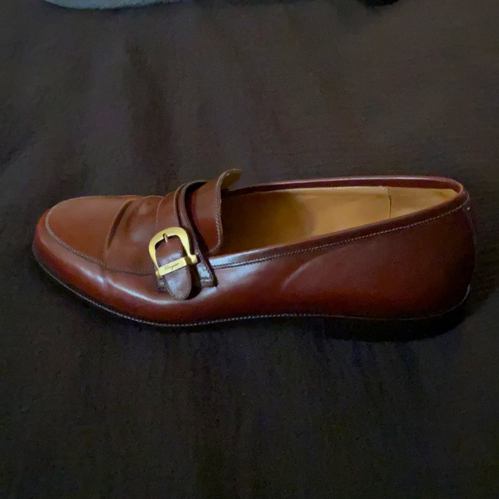 Salvatore Ferragamo brown studio shoes in size 8 - Picture 12 of 12